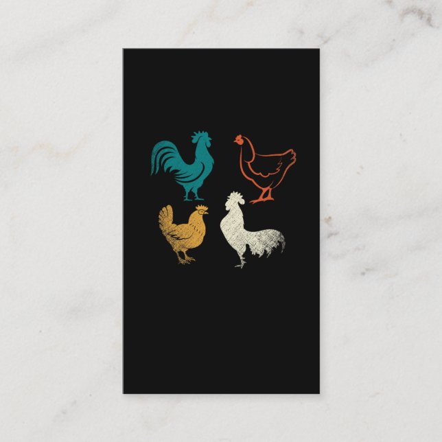 Carte De Visite Élevage de poulet à la poule (Devant)
