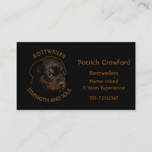 Carte De Visite Éleveur et formation de rottweiler