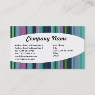 Carte De Visite Éliptique - Stripes 02