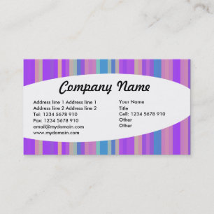 Carte De Visite Éliptique - Stripes 06
