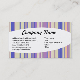 Carte De Visite Éliptique - Stripes 08