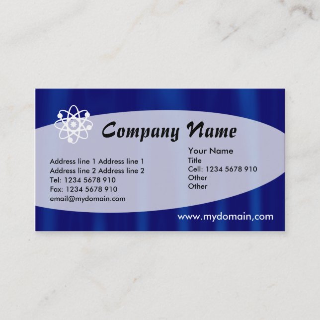 Carte De Visite Eliptique - Velvet de minuit (Devant)