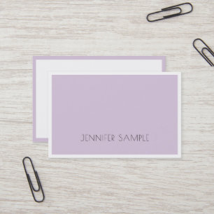 Carte De Visite Elite Design élégant tendance violet violet violet