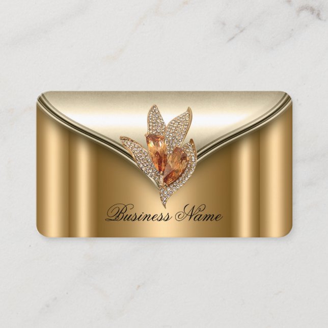 Carte De Visite Elite Elegant Bronze Brown or Jewel (Devant)