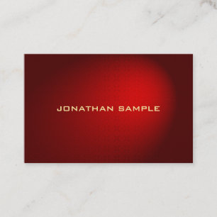 Carte De Visite Elite Noir Rouge Damas Design Professionnel Élégan
