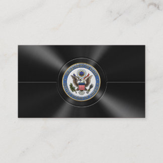 Carte De Visite Emblème du département d'État (DoS) des États-Unis