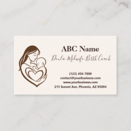 Carte De Visite Embrace de la mère Doula & Midwoman
