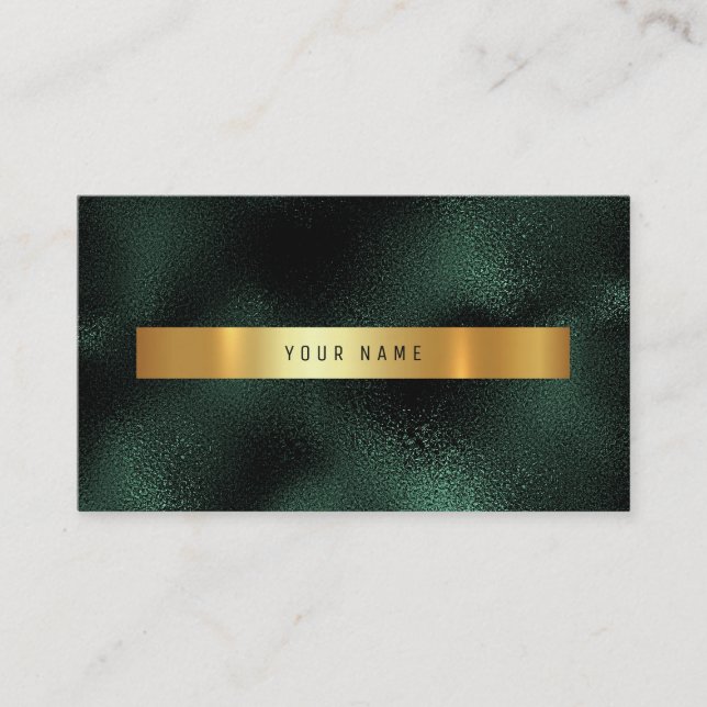 Carte De Visite Emerald Tropical Green Vip Ombre Parties scintilla (Devant)
