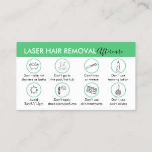 Carte De Visite Émeraude Green Hair Remoding Aftercare Instruction