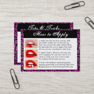 Carte De Visite Empreinte de léopard pourpre - Application de coul