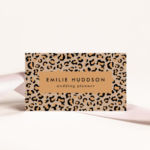 Carte De Visite Empreinte de léopard, Spots de léopard, Leopard Br