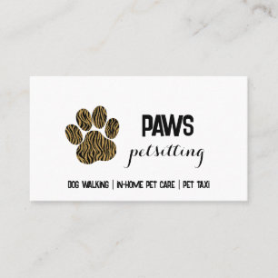 Carte de visite Empreinte de patte