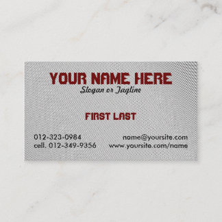 Carte De Visite empreinte digitale