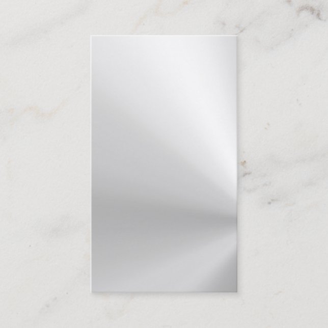 carte de visite en aluminium balayé brillant (Devant)