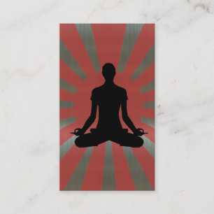 Carte de visite en aluminium de style du yoga #4
