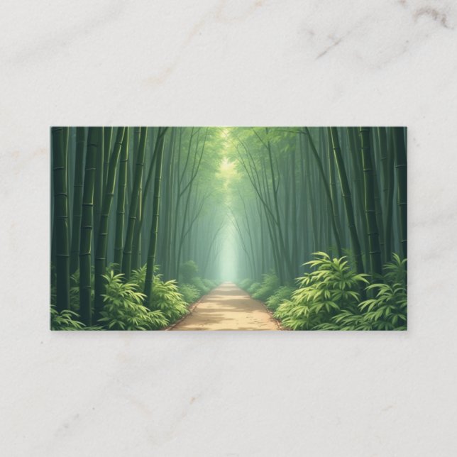 carte de visite en bambou (Devant)