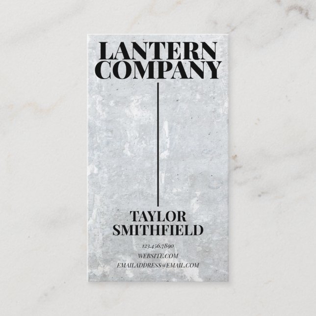 CARTE DE VISITE EN BÉTON TRADITIONNEL (Devant)