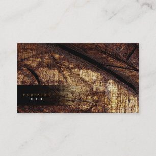 Carte de visite en bois de nature d'arbre