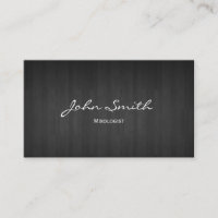 Carte de visite en bois foncé chic de Mixologist