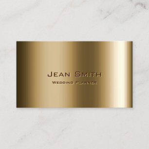 Carte de visite en bronze de wedding planner en