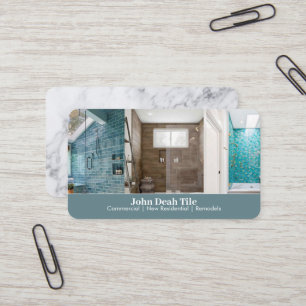 Carte de visite en carrelage