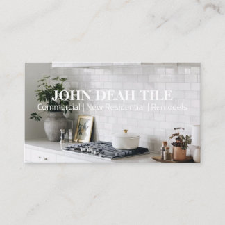 Carte de visite en carrelage