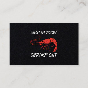 Carte De Visite En cas de doute, crevettes