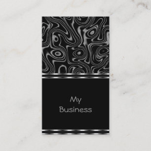 Carte de visite en faux soie noir
