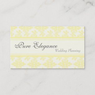 Carte de visite en filigrane de damassé de wedding