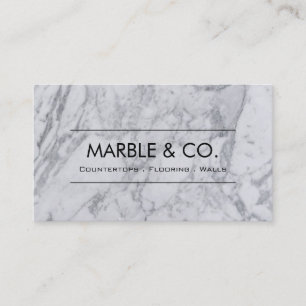 Carte de visite en marbre professionnel