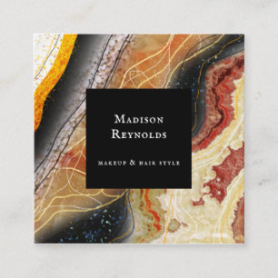 Carte de visite en marbre profond 3D Abstrait