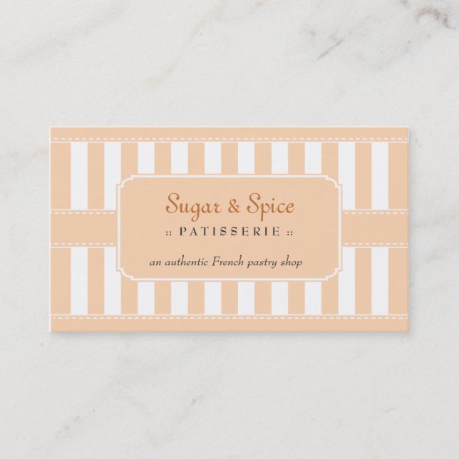 Carte de visite en pastel de Patisserie (Devant)