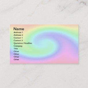 Carte de visite en pastel de vague