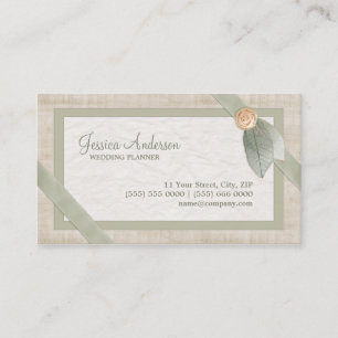 Carte de visite en pastel de wedding planner de