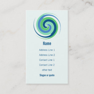 Carte de visite en spirale curatif