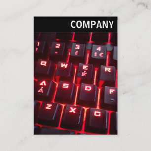 Carte De Visite En-tête V - Clavier lumineux