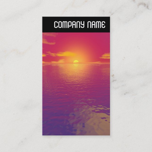 Carte De Visite En-tête V - Coucher de soleil (Devant)