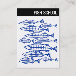 Carte De Visite En-tête V - ÉCOLE DE POISSON - Marine