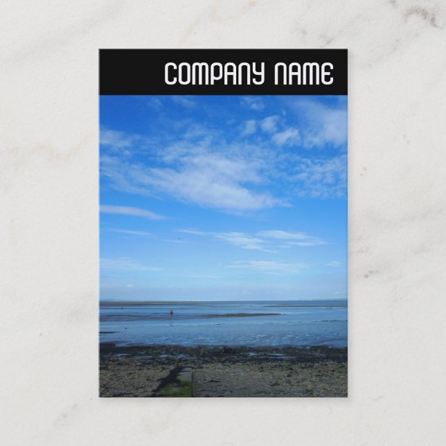 Carte De Visite En-tête V - Estuaire sévère à Penarth (Devant)