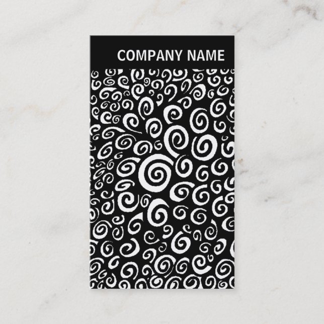 Carte De Visite En-tête V - Image - Spirales (Devant)