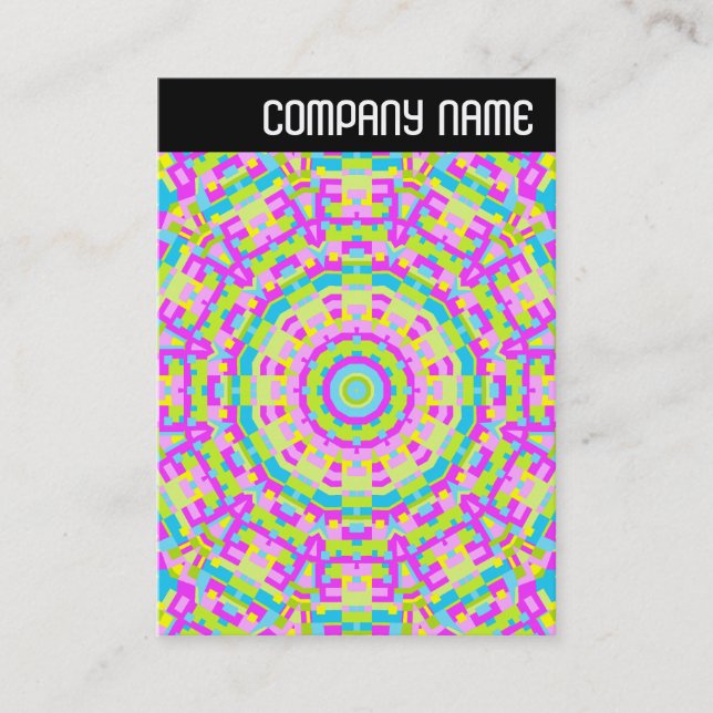 Carte De Visite En-tête V - Kaleidoscope coloré 03 (Devant)