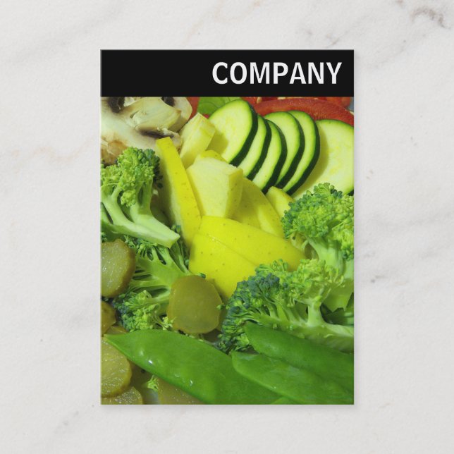 Carte De Visite En-tête V - Légumes à la sauté 01 (Devant)