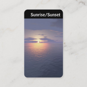Carte De Visite En-tête V - Lever du soleil/Coucher du soleil