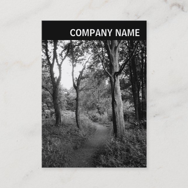 Carte De Visite En-tête V - Photo - Woodland (Devant)