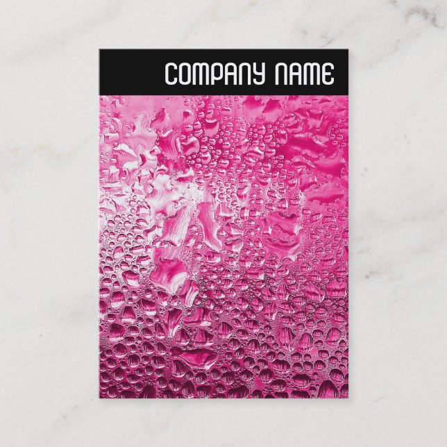 Carte De Visite En-tête V - Rose vapeur (Devant)