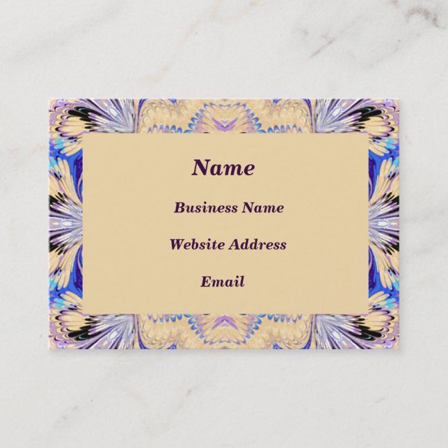 Carte de visite encadré marbré (Devant)