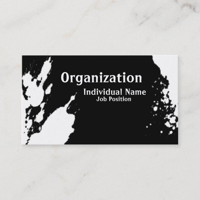 Carte De Visite Encre Artsy (Devant)