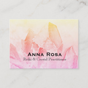 Carte De Visite Énergie principale de Reiki de yoga en cristal de