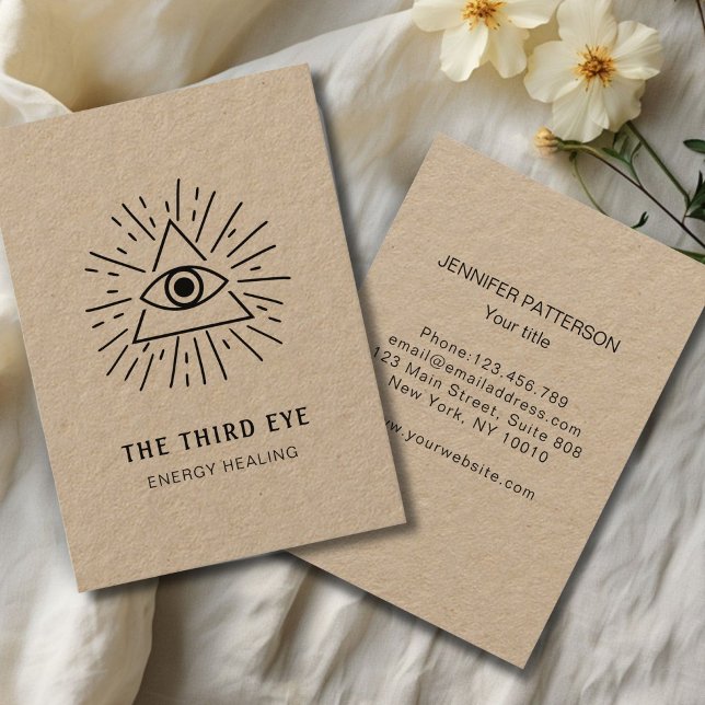 Carte De Visite Énergie Reiki Spirituelle (Energy Heiler Reiki Spirituell Business Card)