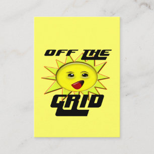 Carte De Visite Énergie Solaire Hors Réseau Dessin de Soleil Migno